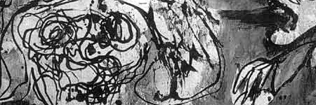 Detail aus: Pierre Alechinsky, 'Madame la Mort'