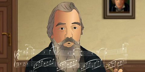 Johannes Brahms im roten Igel