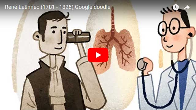 René Laënnec Google Doodle